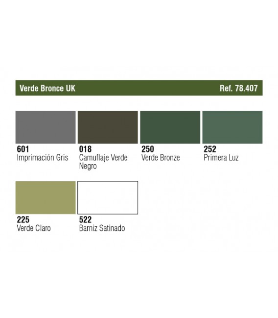 78.407 Set AFV UK Bronze Green.
