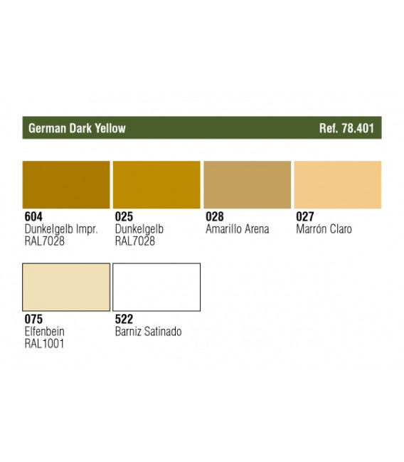 78.401 Set AFV Amarillo Oscuro Alemán.