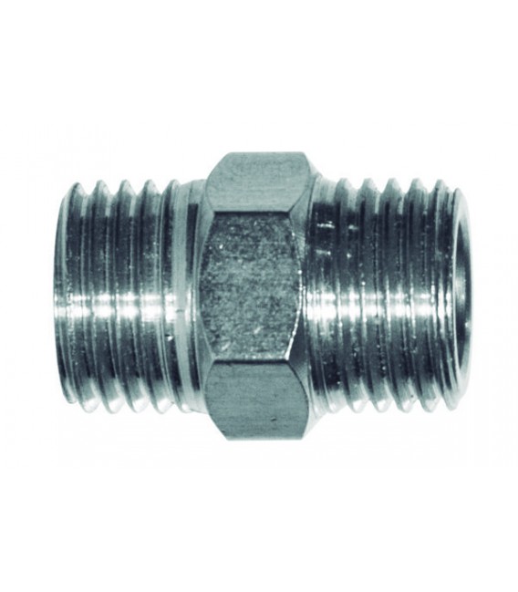 Racord aerografia 1/4"m a 1/4"m.