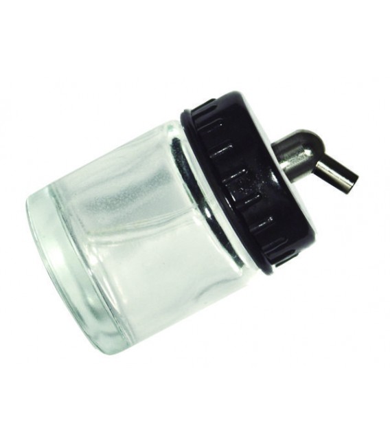 i) Godet en verre 22 ml. pour aerographe (DC02)
