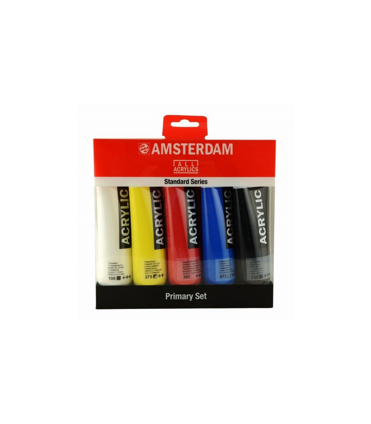 Acrylique Amsterdam 5 couleurs primaires | artcolore