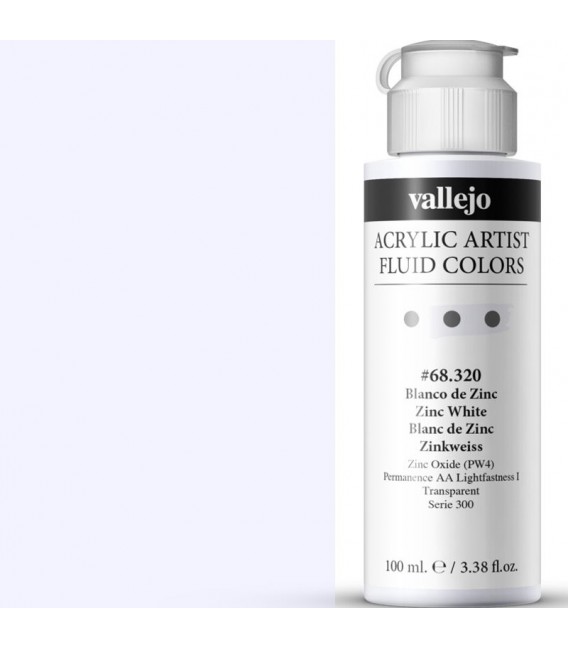 Acrilic Artist Fluid 100 ml Blanco de Zinc