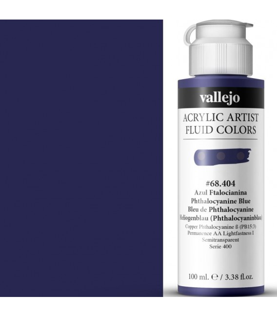 Acrilic Artist Fluid 100 ml Azul Ftalocianina