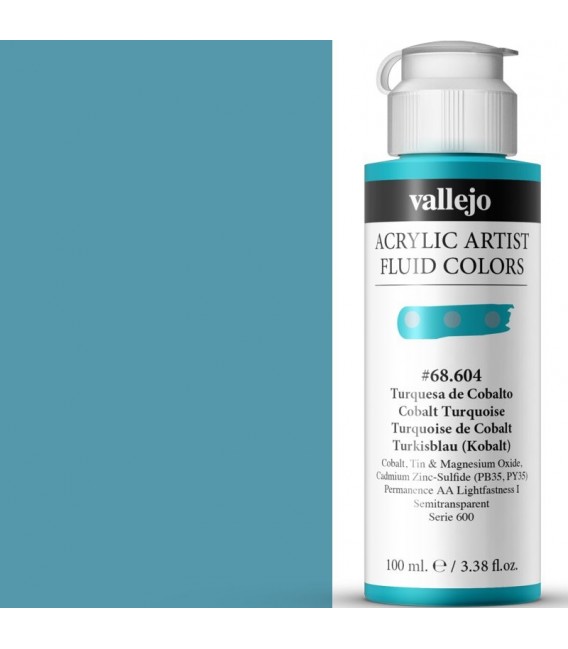 Acrilic Artist Fluid 100 ml Turquesa de Cobalto