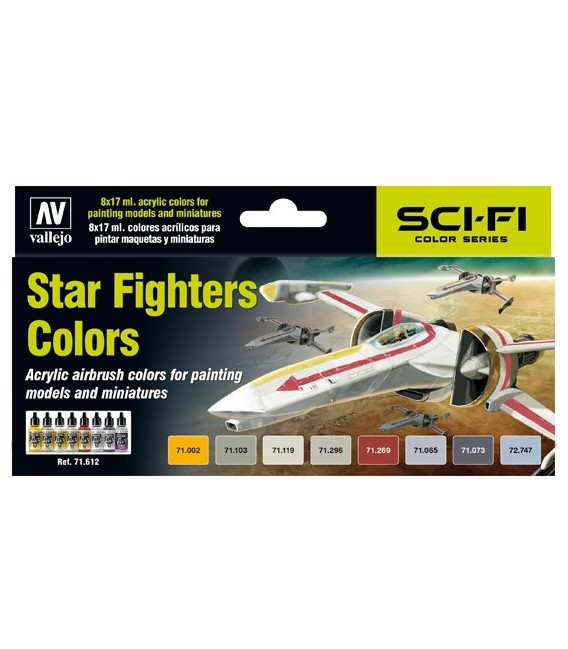 Set Vallejo Model Air 8 u. (17 ml.) Star Fighters Colors