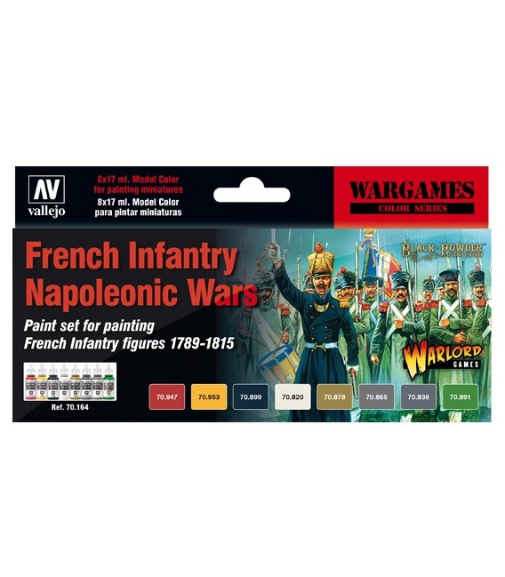 Set Vallejo Model Color 8 u. (17 ml.) French Infantry Napoleonic Wars