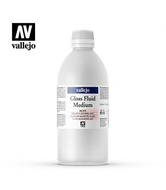 Medium acrilic fluid brillant Vallejo 500 ml.