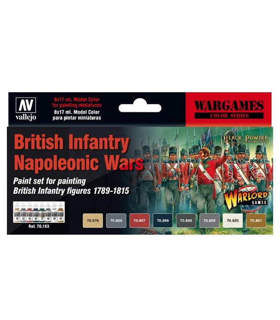 Set Vallejo Model Color 8 u. (17 ml.) British Infantry Napoleonic Wars