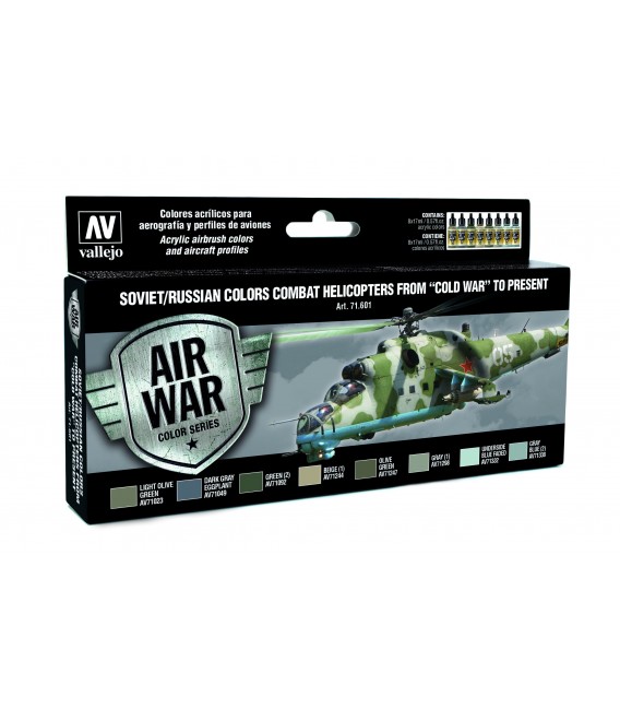 71601 Set Vallejo Model Air 8 u. (17 ml.) Soviet/Russian Helicopters