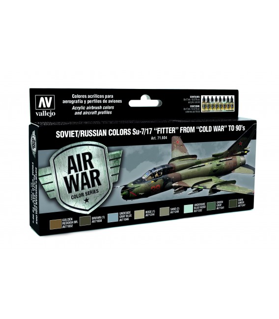 71604 Set Vallejo Model Air 8 u. (17 ml.) Soviet/Russian colors Su7/17