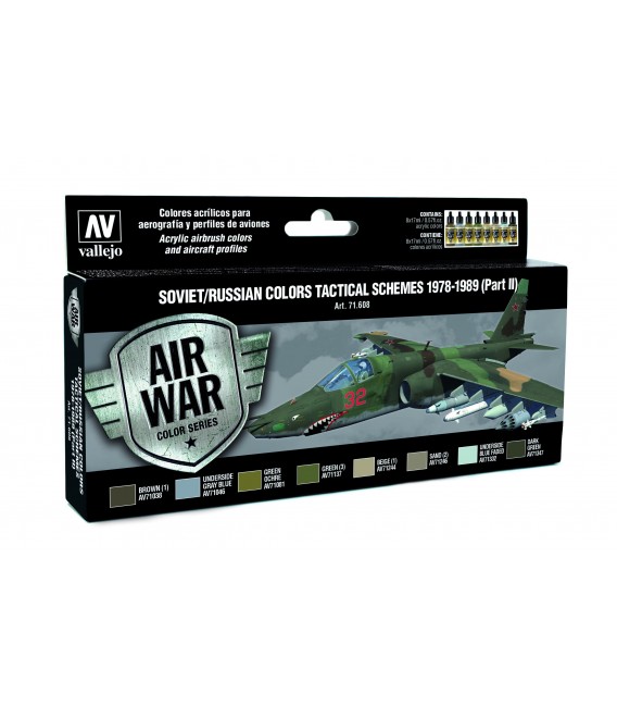 71608 Set Vallejo Model Air 8 u. (17 ml.) Soviet/Russian Tactical II