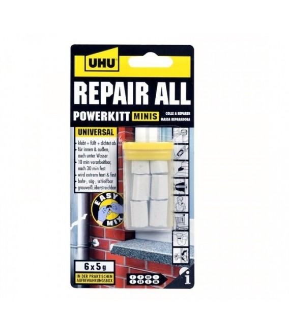 Masilla Reparadora UHU REPAIR ALL 6 X 5 grs.