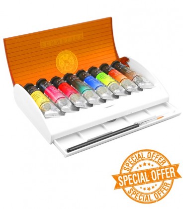 Sennelier Watercolor Travel Box 8 Tube Set of Sennelier