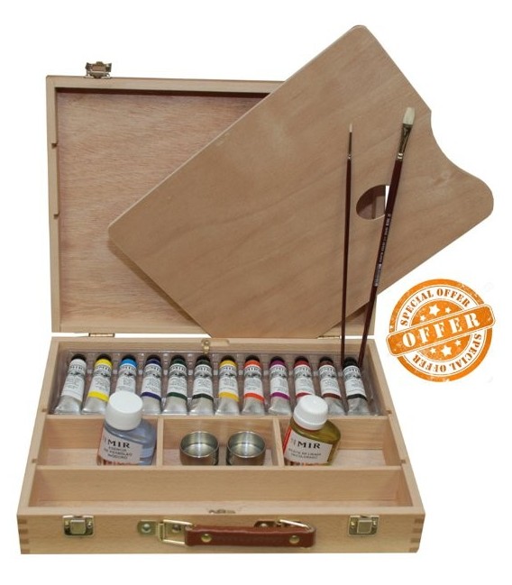 Oil paint color wood set Mir Academia
