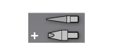 2 Soldering Tip Set for Woodburning Pen Star Tec ST30 / ST201