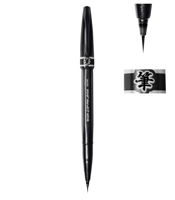 Negre Retolador Pentel Sign Pen Artist