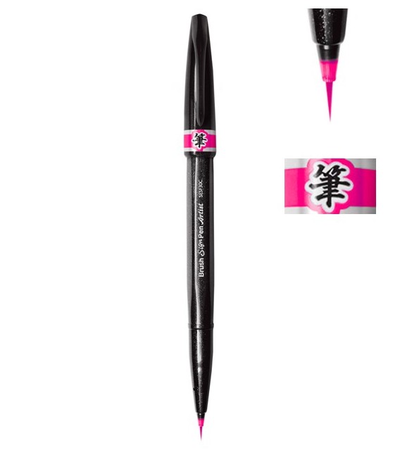 Rosa Rotulador Pentel Sign Pen Artist