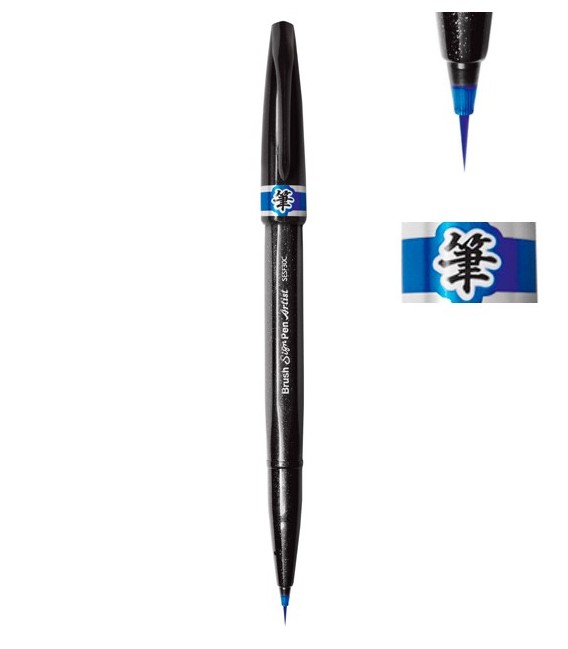 Azul Oscuro Rotulador Pentel Sign Pen Artist