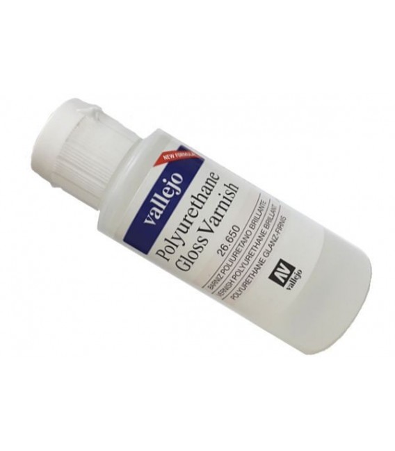 26.650 Verniz brilhante poliuretano Vallejo 60 ml.