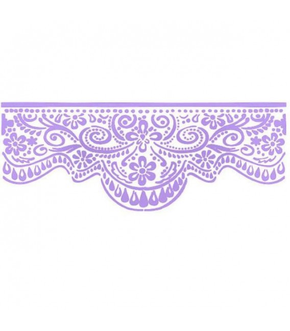 Plantillas - Stencils 38x15 Lace volute KSB167