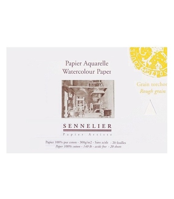 Bloc Paper Aquarel·la Sennelier 20f 300gr Gra Fi 21x14,8
