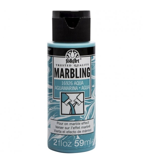 16926 Agua Peinture acrylique FolkArt Marbling pour marbrure 59 ml.