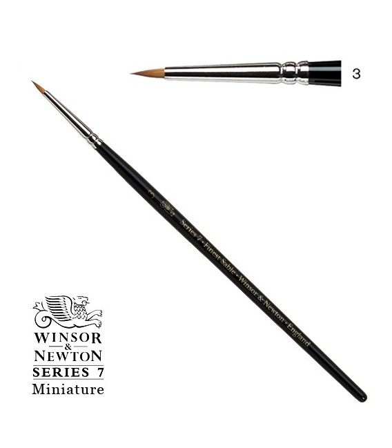 Pennello Winsor & Newton Series 7 Miniature pelo di Martora Kolinsky 3