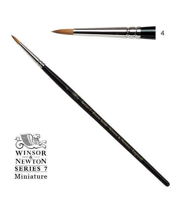 Pennello Winsor & Newton Series 7 Miniature pelo di Martora Kolinsky 4