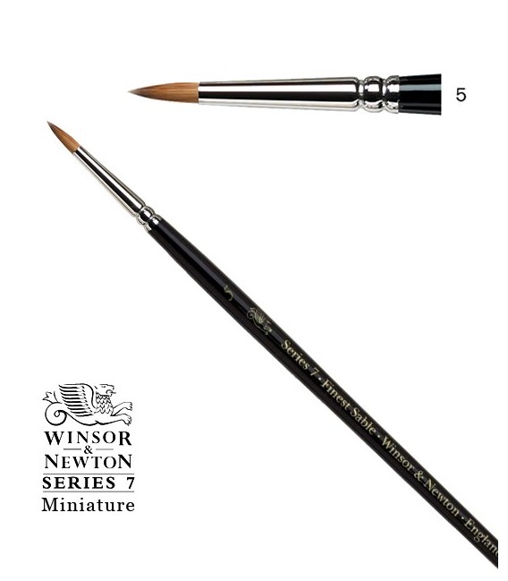 Pinzell Winsor & Newton Series 7 Miniature Pèl de Marta Kolinsky 5