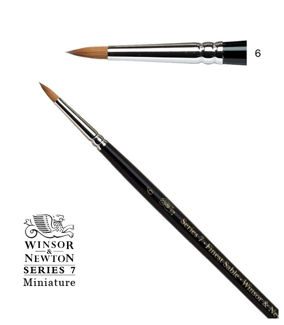 Pinzell Winsor & Newton Series 7 Miniature Pèl de Marta Kolinsky 6