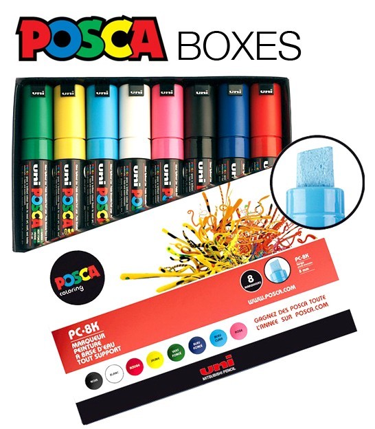 posca pens on leather