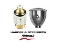 various spare parts Harder & Steenbeck airbrushes