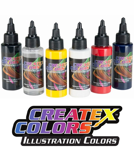 Sets de colores acrilicos Illustration para aerografia