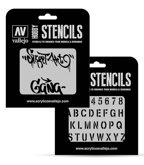 Arial Alphabet Stencil Set